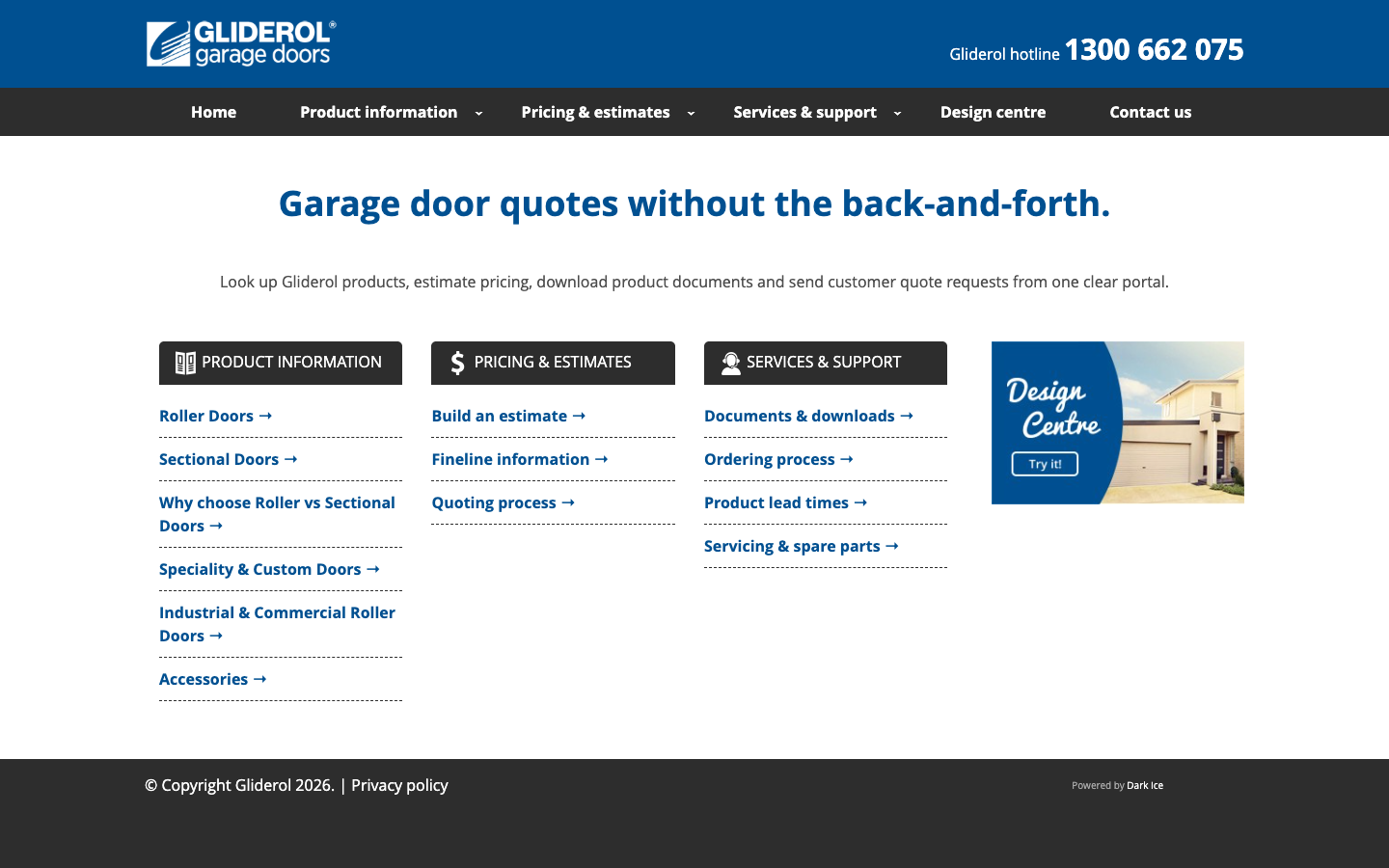 Current portal home page — Bootstrap 3 skin, 2013 design language